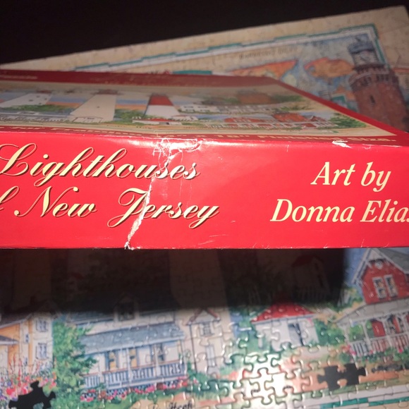 Heritage Jigsaw Puzzle 550 pc. Lighthouses of New Jersey 24" x 18" COMPLETE READ - Picture 9 of 16
